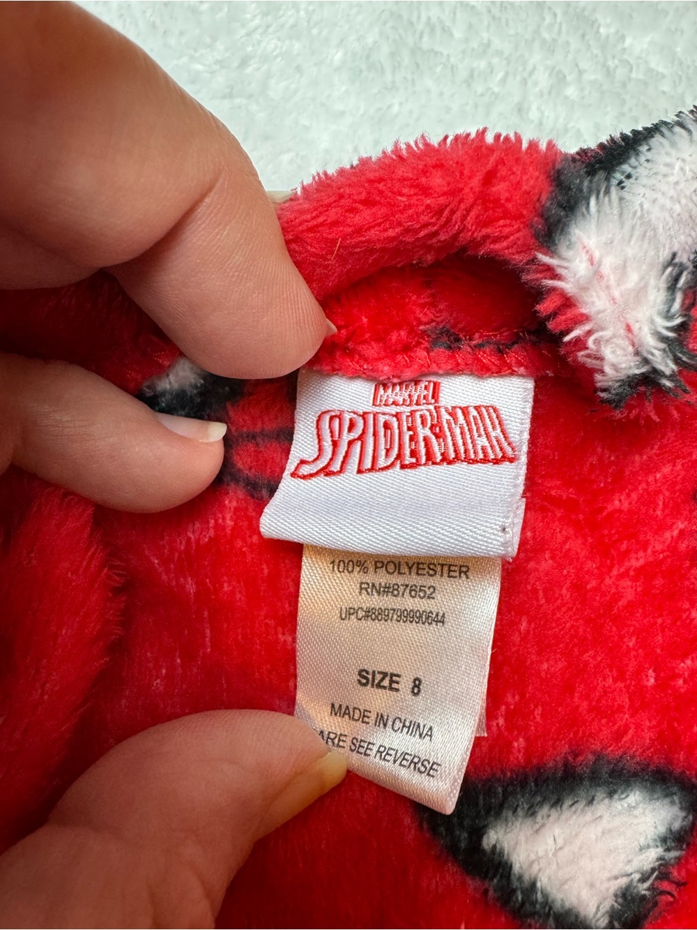 Marvel Red Spider-Man Fleece Kids Robe - Picture 7 of 12